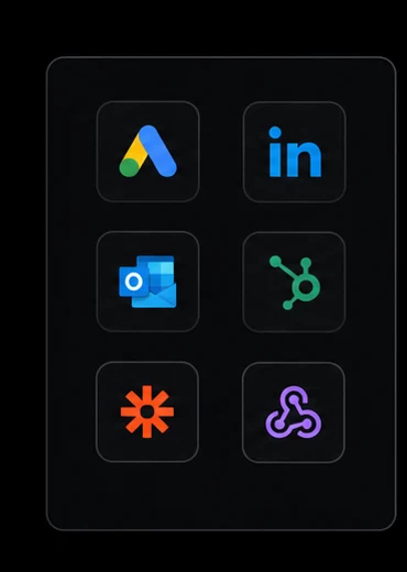 Sources de leads connectées à Leads Farmer