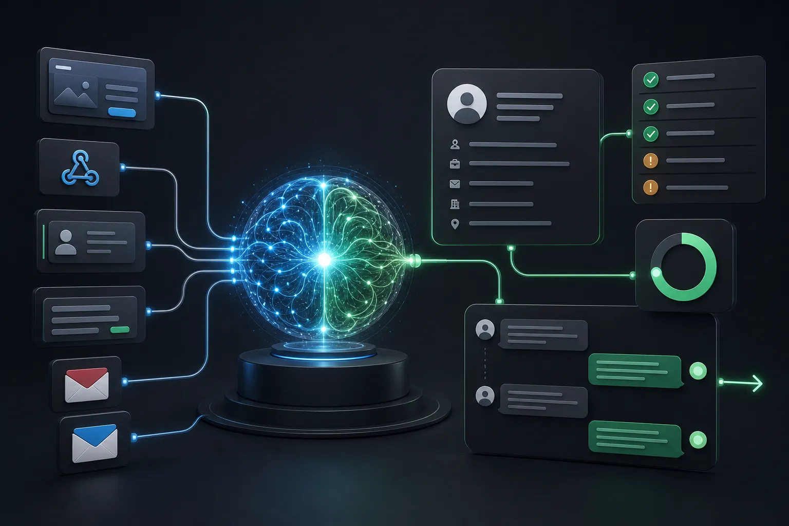 AVA analyse, score et complète automatiquement les informations des leads
