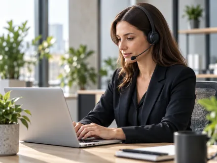 Une téléopératrice Crew accompagne la qualification de contacts