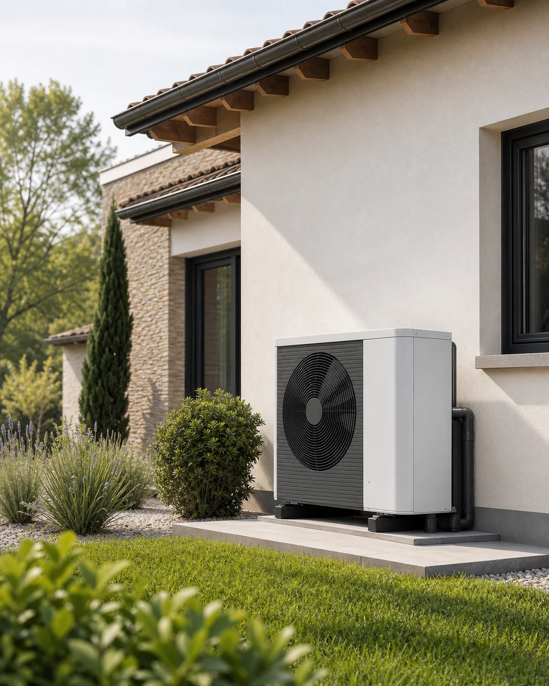 Maison équipée d’une solution Pompe à Chaleur
