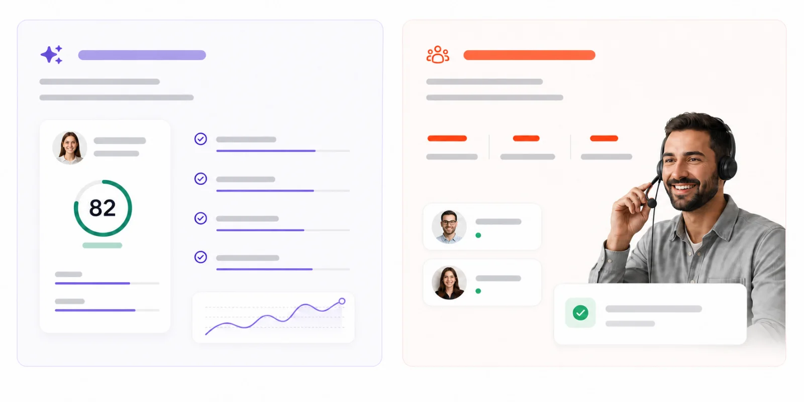 AVA qualifie automatiquement les leads et Crew poursuit la conversation par téléphone