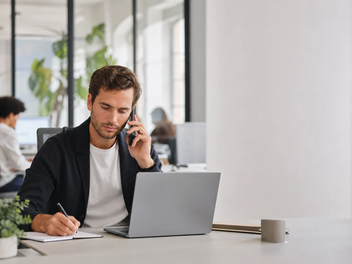 Commercial organisant ses rappels et rendez-vous